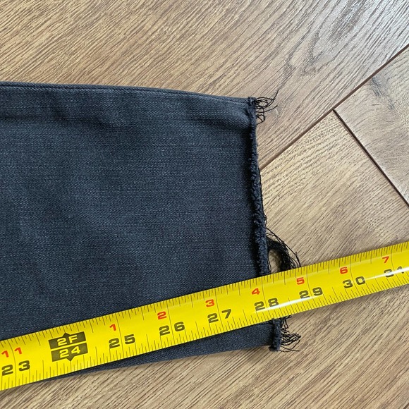 Madewell 9” High Rise Skinny Jeans Charcoal Black Women's 32 - Picture 7 of 7